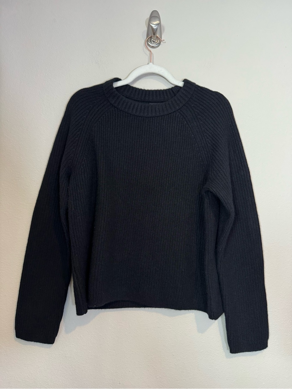 Quince Mongolian Cashmere Fisherman Crewneck Sweater - Picture 3 of 8